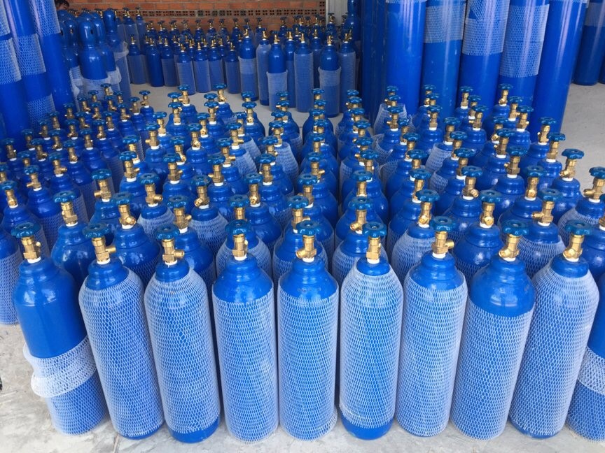 lắp đặt bình oxy thở