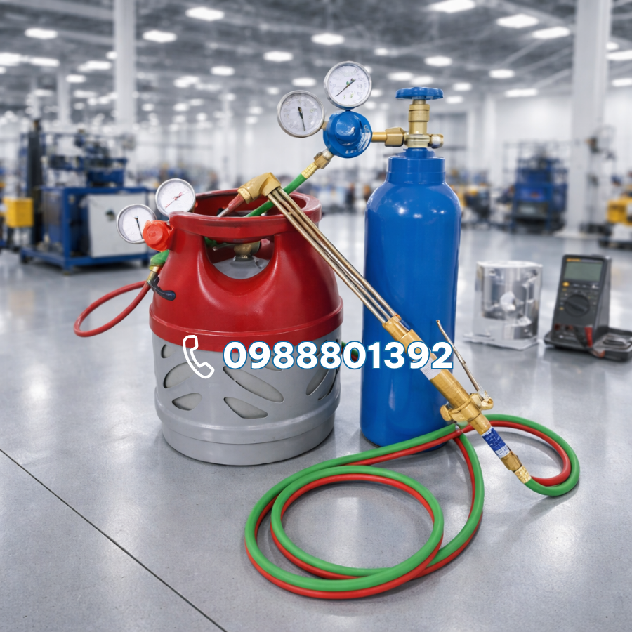 bộ hàn cắt gió đá mini